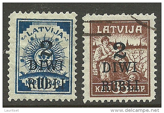 LETTLAND Latvia 1919 Michel 58 - 59 */o - Lettland