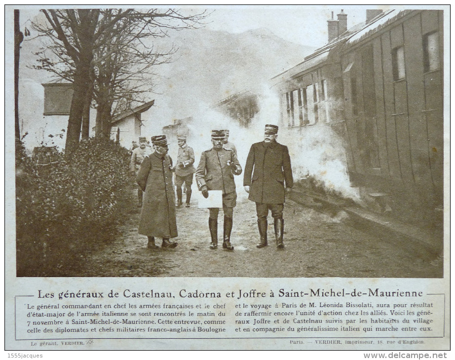 LE MIROIR N° 156 / 19-11-1916 COMBLES DOUAUMONT FORT VAUX FAYOLLE WILSON USA CAUCASE THÉODOR SAINT-MICHEL-DE-MAURIENNE