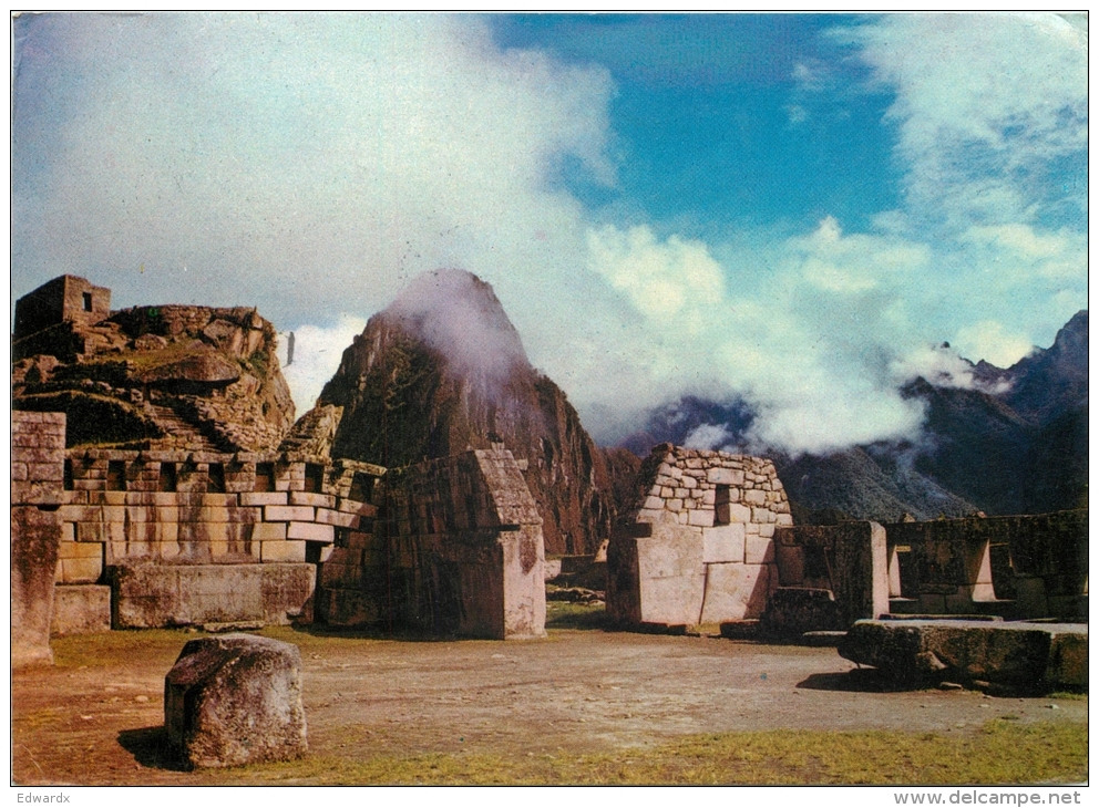 Macchu Picchu, Peru Postcard Posted 1981 Stamp - Peru