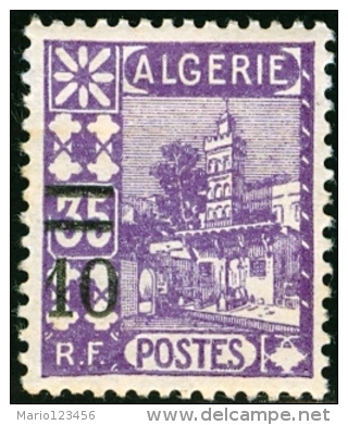 ALGERIA, COLONIA FRANCESE, FRENCH COLONY, MOSCHEA DI SIDI ABD ER_RAHMAN, 1927, NUOVO (MLH*), Scott 68 - Neufs