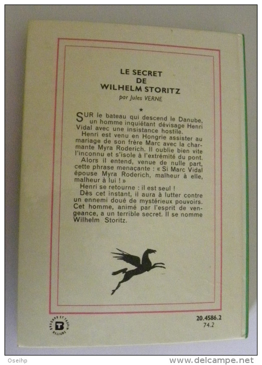 Le SECRET De WILHELM STORITZ Jules Verne Illustrations Guy Maynard - Bibliothèque Verte 1974 - Bibliotheque Verte