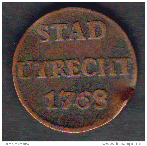 Netherlands - Utrecht - 1 Duit (1768)  - Provincial Coinage - Monnaies Provinciales