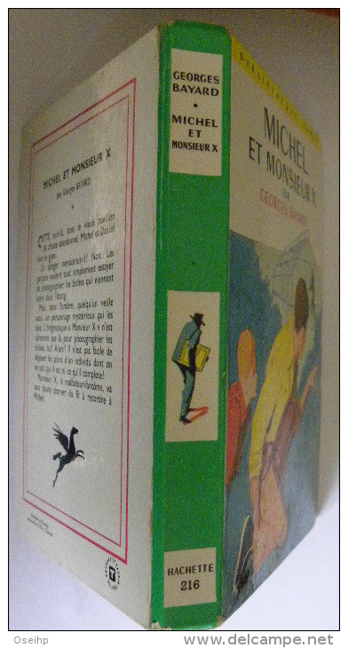 MICHEL Et MONSIEUR X Georges Bayard  Illustrations Philippe Daure - Bibliothèque Verte 216 - Bibliotheque Verte
