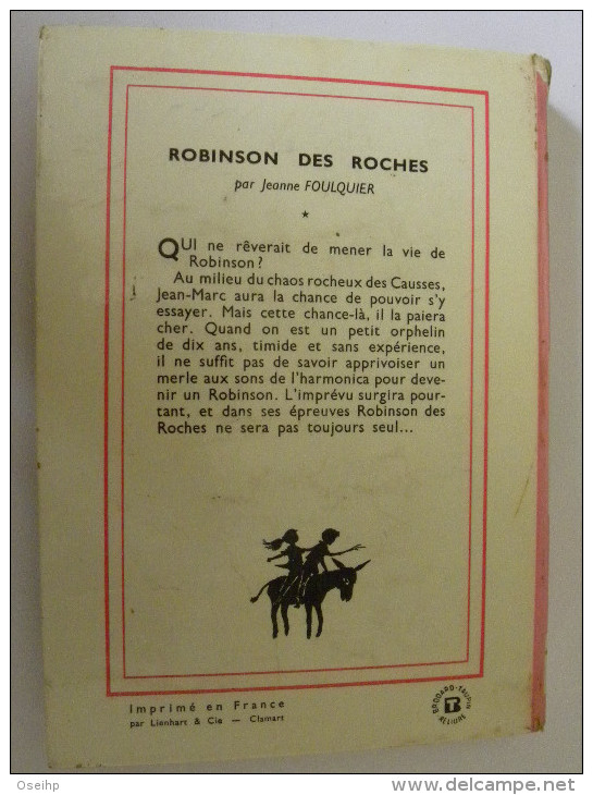 ROBINSON Des ROCHES Jeanne Foulquier Illustrations Guy Michel  Bibliothèque Rose 86 - Bibliotheque Rose