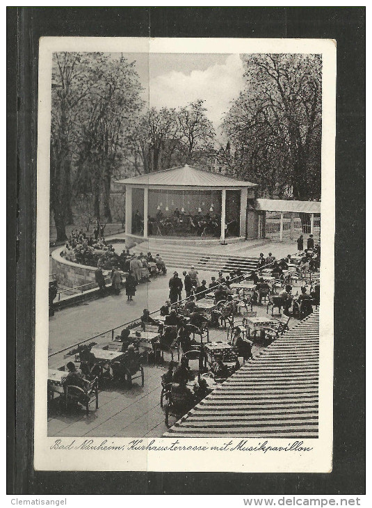 TOP!! BAD NAUHEIM * KURHAUSTERRASSE MIT MUSIKPAVILLON * 1952 **!! - Bad Nauheim