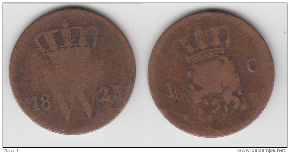 **** PAYS-BAS - NETHERLANDS - 1 CENT 1823 B **** EN ACHAT IMMEDIAT - 1815-1840: Willem I