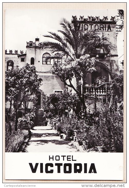 A6228-  Sicilia TAORMINA Hotel VICTORIA 1930s Vera Fotografia 1950s - Messina