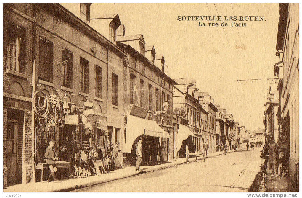 SOTTEVILLE LES ROUEN (76) Rue De Paris Devanture De Commerce - Sotteville Les Rouen