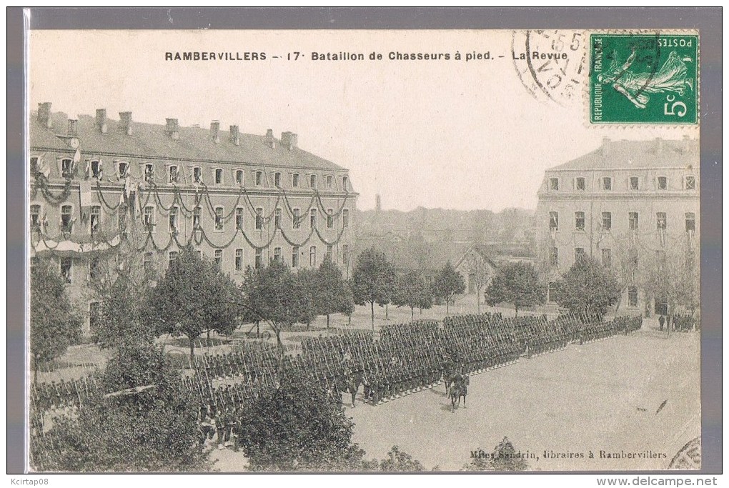 RAMBERVILLERS . 17° Bataillon De Chasseurs à Pied . La Revue . - Rambervillers