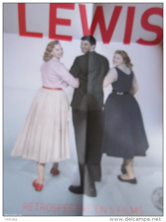 Dépliant-Affiche (42-58 Cm) : Rétrospective Jerry Lewis Avec Une Carte - Altri & Non Classificati