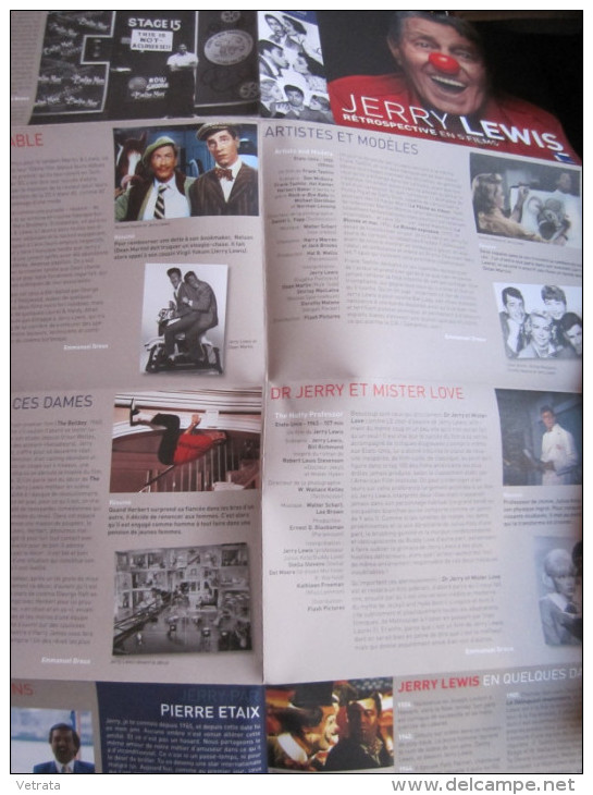 Dépliant-Affiche (42-58 Cm) : Rétrospective Jerry Lewis Avec Une Carte - Other & Unclassified
