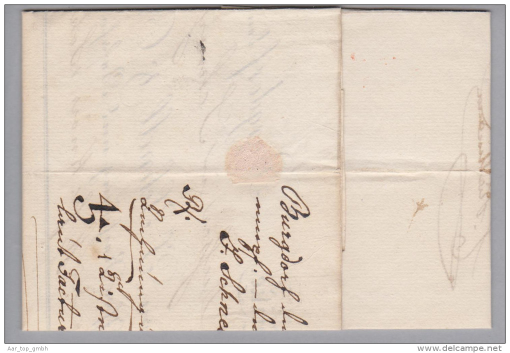 Heimat BE Burgdorf 1832-10-06 Rot Langstempel Auf Duser-Brief Nach Schwyz - ...-1845 Prefilatelia