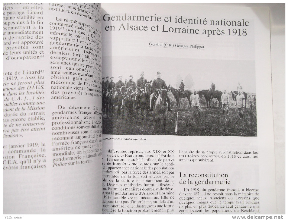 REVUE HISTORIQUE DES ARMEES GENDARMERIE NATIONALE 1998 GUERRE 14 18 ALSACE LORRAINE GENERAL LECLERC INDOCHINE