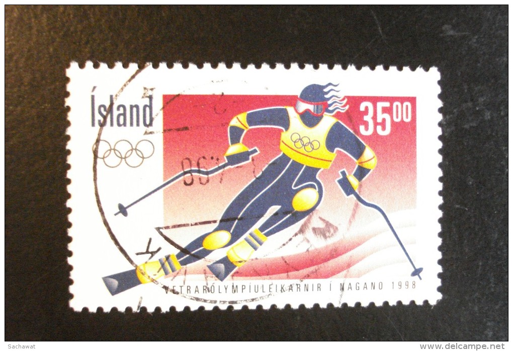 Islande - Année 1998 - Ski Alpin - Y.T. 835  - Oblitéré - Used - Gestempeld. - Gebruikt