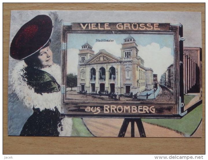 Bromberg / Bydgoszcz 1907 Year / Theater / Reproduction - Westpreussen