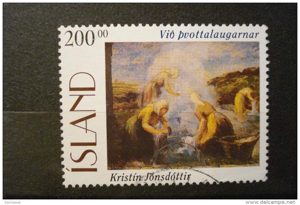 Islande - Année 1996 - Tableaux "Lavandières De Jonsdottir" - Y.T. 796  - Oblitéré - Used - Gestempeld. - Oblitérés