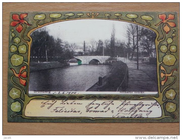 Bromberg / Bydgoszcz 1900 Year /  Bridge Canal / Reproduction - Westpreussen