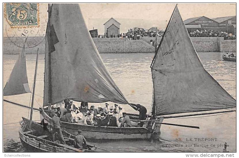 Le Tréport   76    Excursion En Barque De Pêche - Le Treport