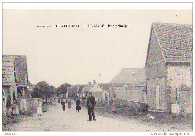 28 / ENVIRONS DE CHATEAUNEUF / LE MAGE / RUE PRINCIPALE - Châteauneuf