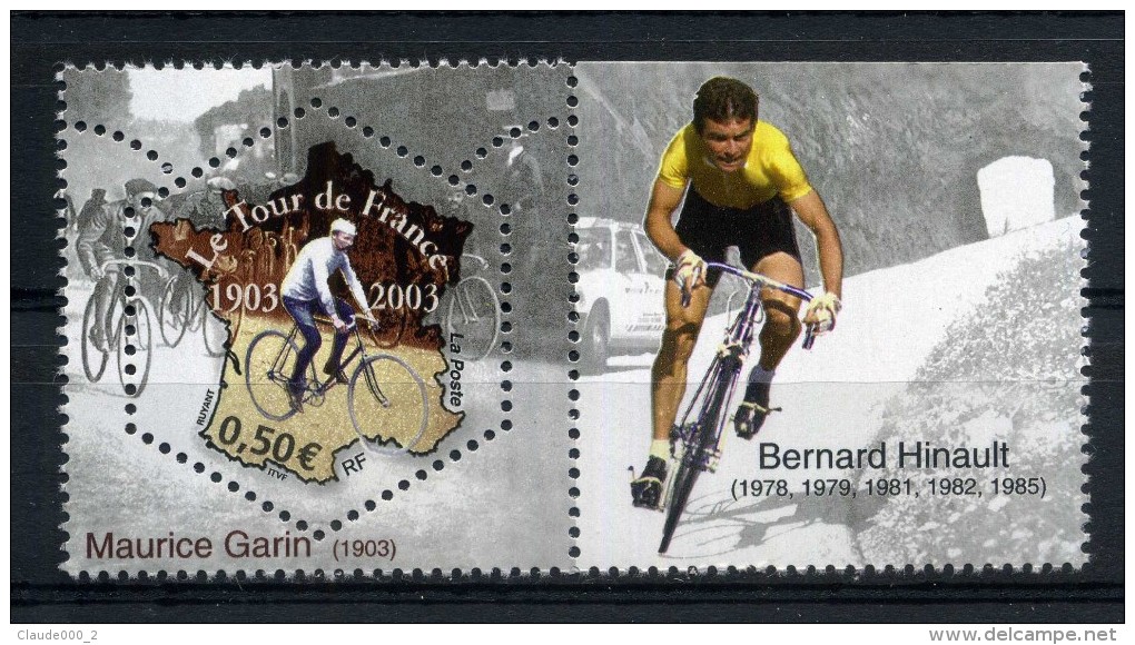 N° 3582 NEUF ** Maurice GARIN Avec Vignette Bernard Hinault - Neufs