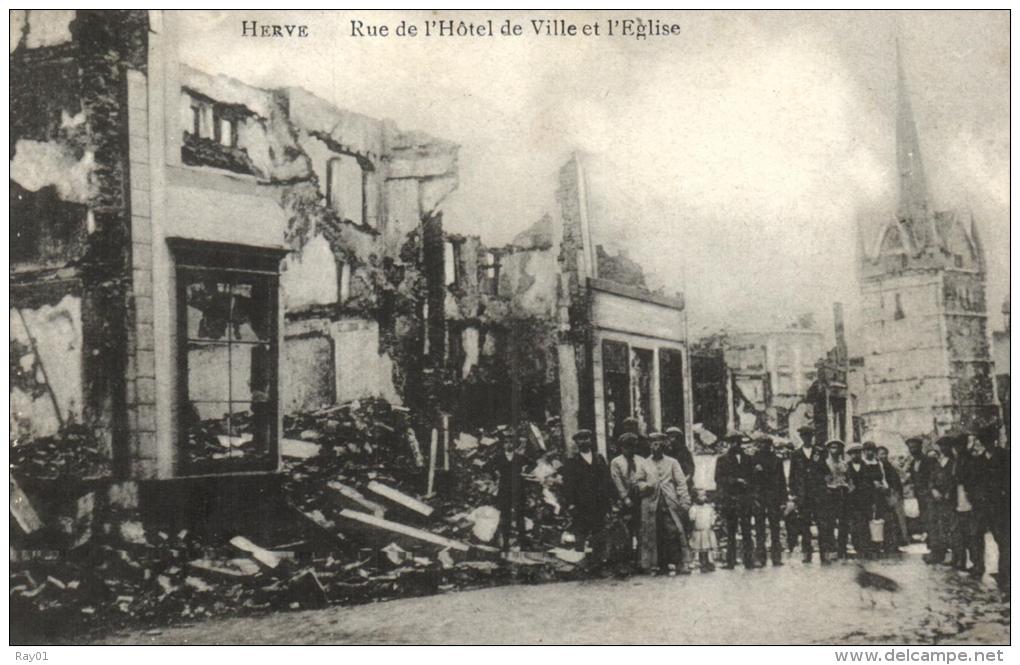 BELGIQUE - LIEGE - HERVE - Rue De L'Hôtel De Ville Et L'Eglise - Herve