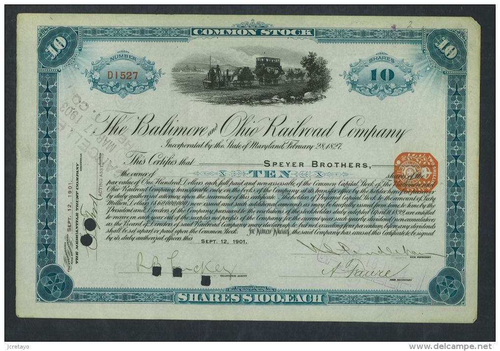 The Baltimore And Ohio Railroad Company - Railway & Tramway