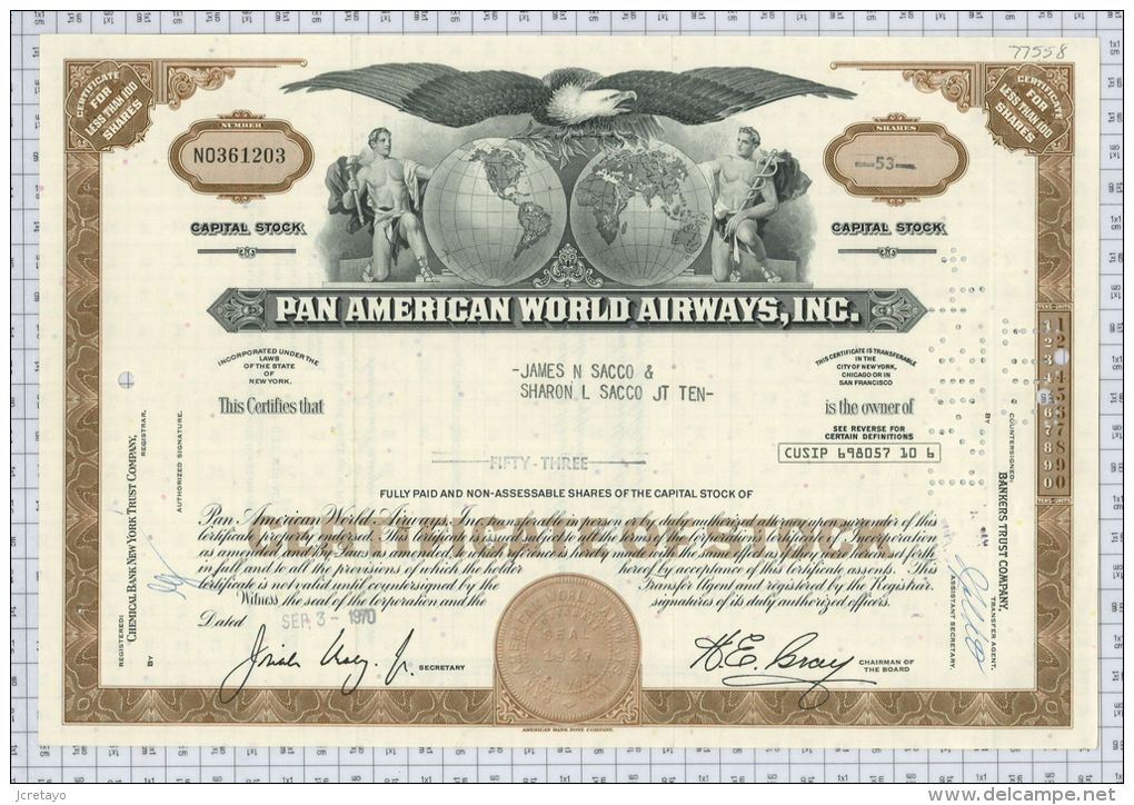 Pan American World Airways Inc. - Aviazione