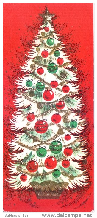VERY OLD & VINTAGE GREETINGS CARD - IDD MUBARAK - CHRISTMAS GREETINGS - PRINTED IN U.S.A. - Other & Unclassified