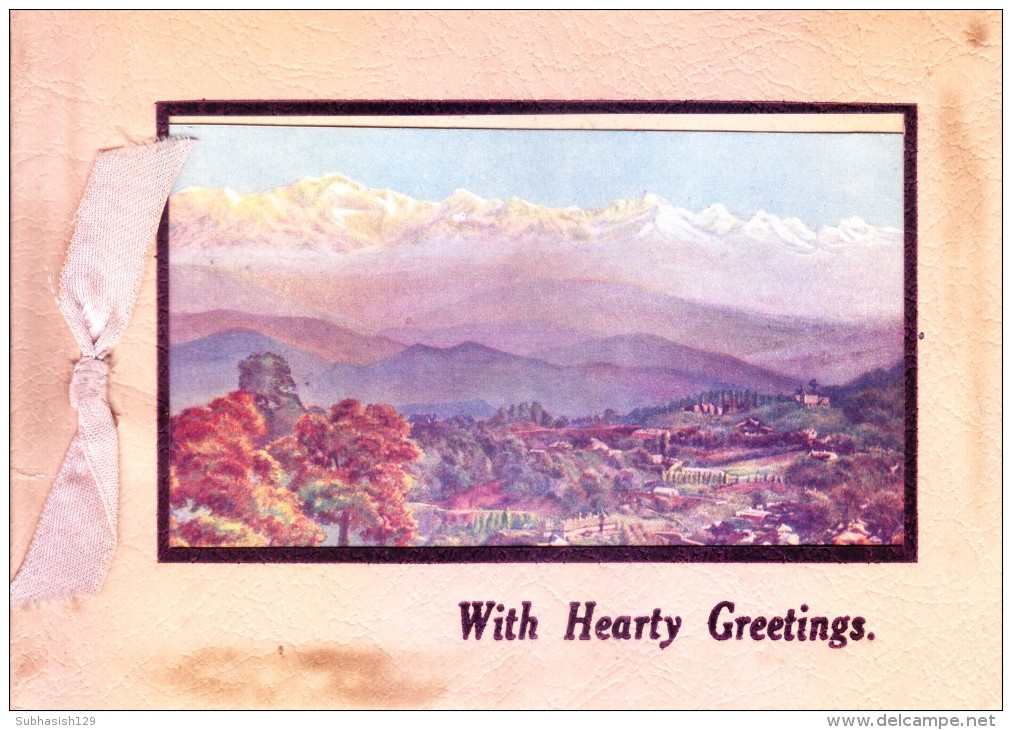 VERY OLD & VINTAGE GREETINGS CARD - CHRISTMAS AND NEW YEAR GREETINGS - PRINTED IN GREAT BRITAIN - Other & Unclassified