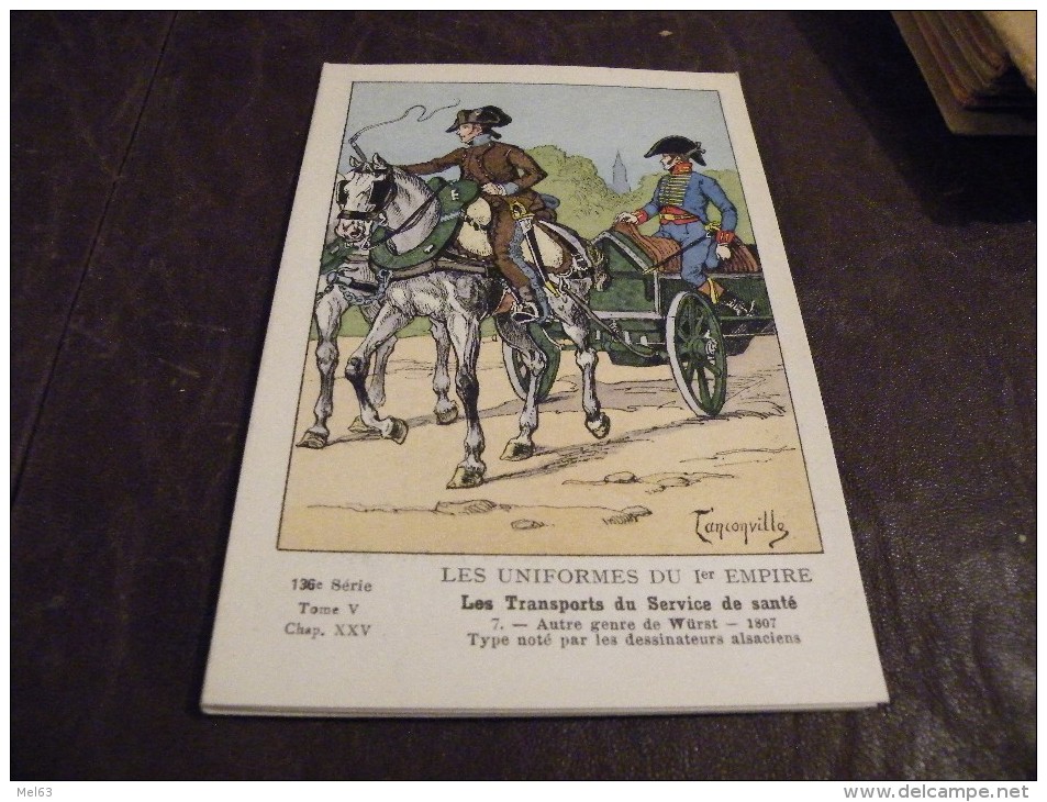 A142..CPA..MILITARIA..ILL USTRATEUR..Les Transports Du Service De Santé..rare Beau Plan Animé.non Ecrite.neuve/superbe - Uniformi