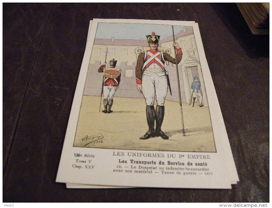 A142..CPA..MILITARIA..ILL USTRATEUR..Les Transports Du Service De Santé..rare Beau Plan Animé.non Ecrite.neuve/superbe - Uniformi