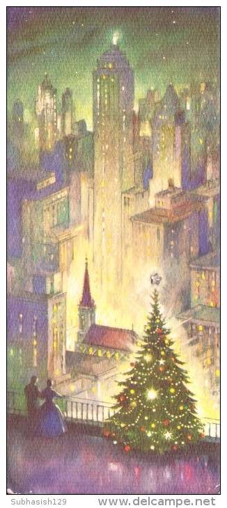 VERY OLD & VINTAGE GREETINGS CARD - CHRISTMAS GREETINGS - Andere & Zonder Classificatie