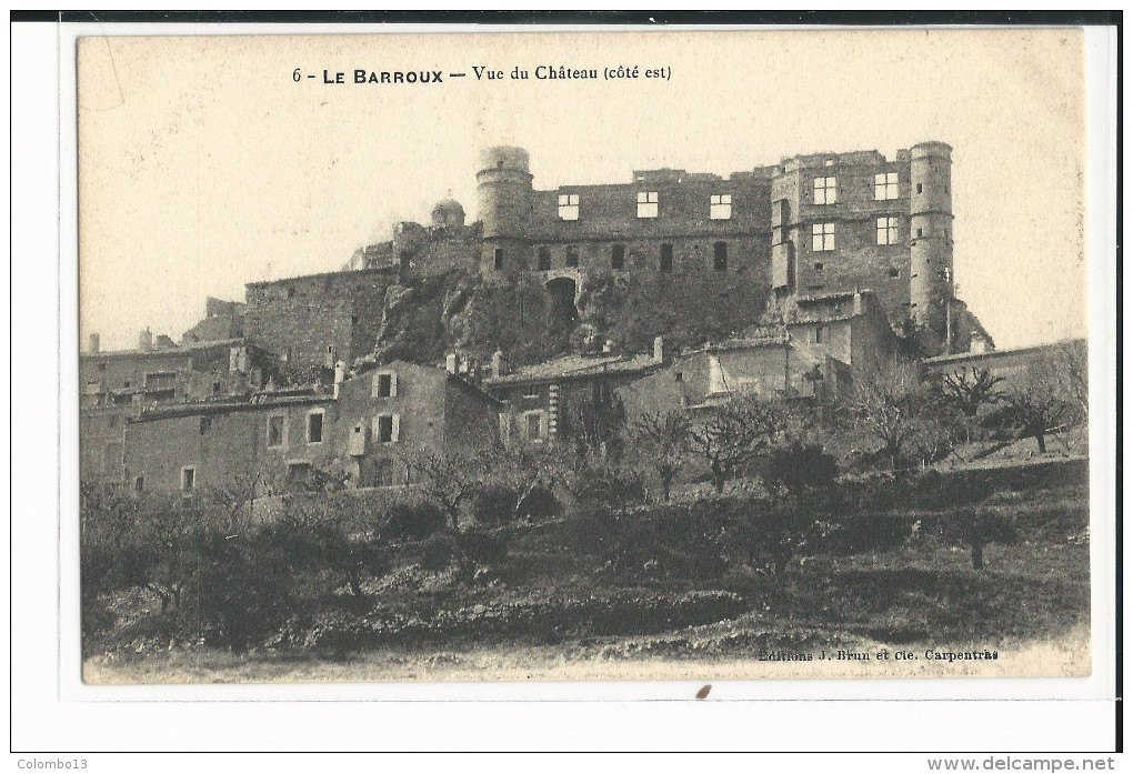 84 LE BARROUX VUE DU CHATEAU COTE EST - Autres & Non Classés