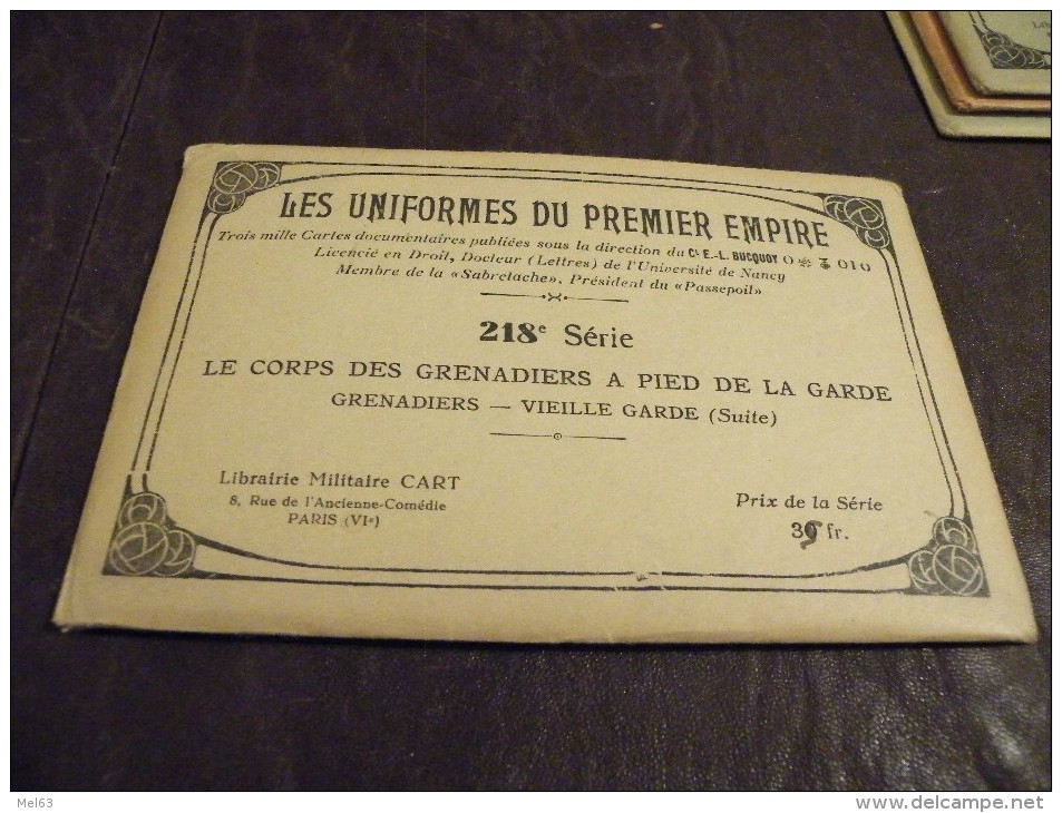 A142..CPA..MILITARIA..ILL USTRATEUR...Le Corps Des Grenadiers à Pied De La Garde Impériale..enveloppe D'origine - Uniformen