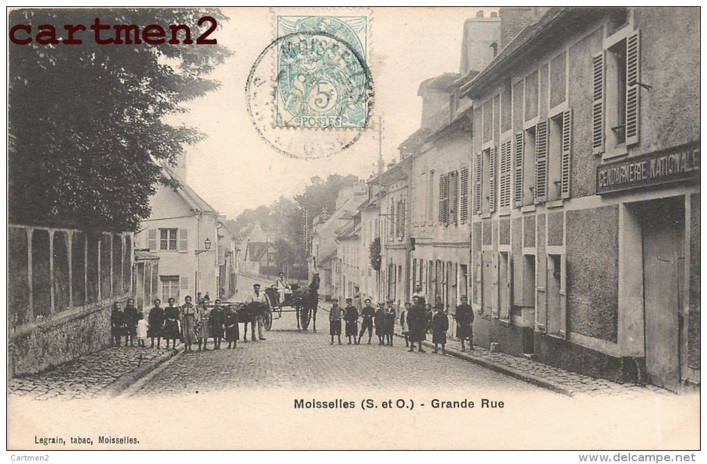 MOISSELLES GRANDE RUE ANIMEE GENDARMERIE NATIONALE 95 - Moisselles