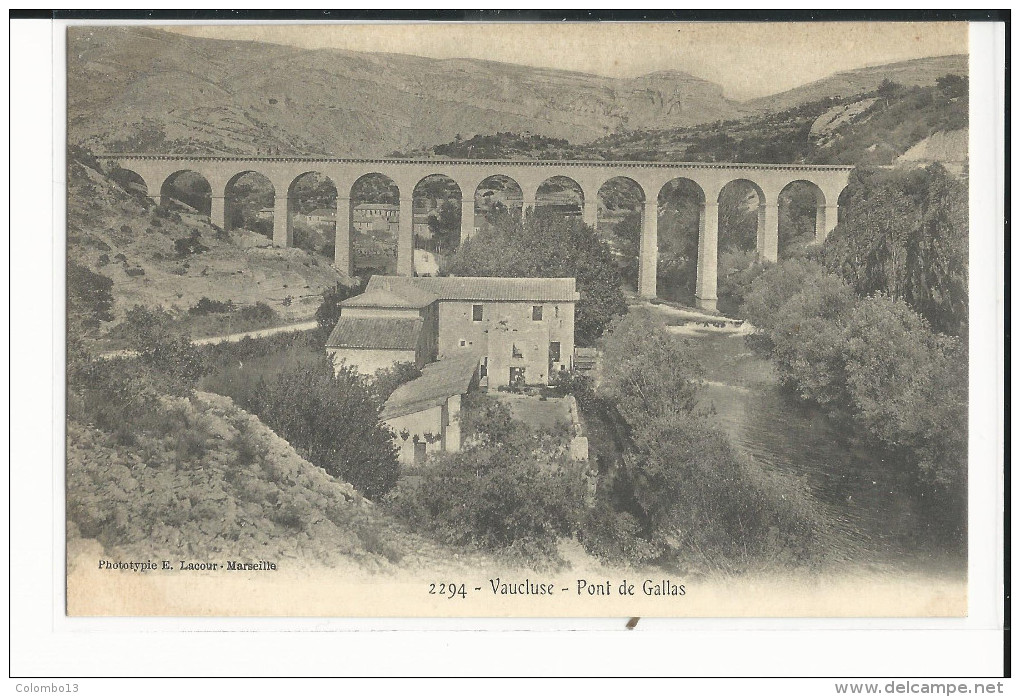 84 FONTAINE DE VAUCLUSE PONT DE GALLAS - Autres & Non Classés