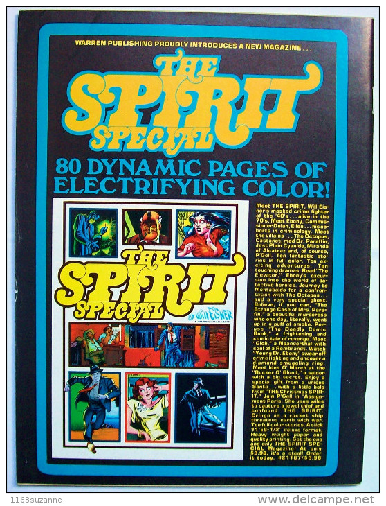 Edition USA  (Warren Publishing Co.) > WILL EISNER : THE SPIRIT #15 - Août 1976 - Warren