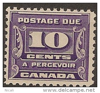 CANADA 1933 10c Postage Due SG D17 HM #BM25 - Postage Due