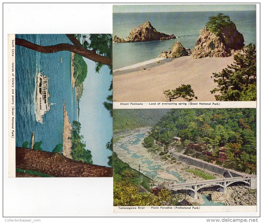 Ca1960 Japan Aichi Prefecture Vintage 3 Differnt Original Postcard Cpa Ak (W4_071) - Otros & Sin Clasificación