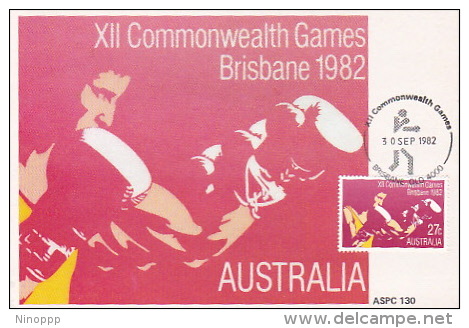 Australia 1982 XII Commonwealth Games, Boxing, Maximum Card - Cartas Máxima