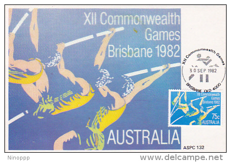 Australia 1982 XII Commonwealth Games, Pole Vault, Maximum Card - Maximum Cards