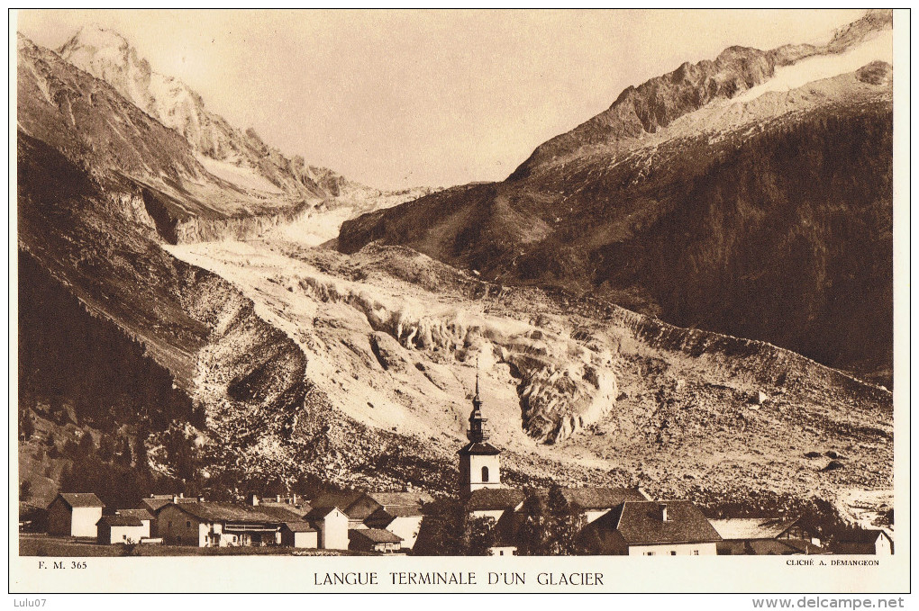 Glacier29cm  X  20 Cm  Clichè  A . Demangeon     F.M  365 - Other & Unclassified