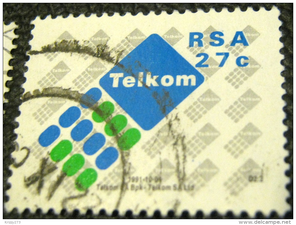 South Africa 1991 Telecommunications 27c - Used - Used Stamps