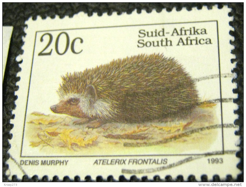 South Africa 1993 Endangered Animals Atelerix Frontalis 20c - Used - Oblitérés