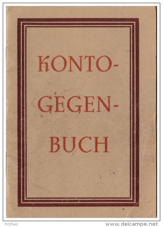 Konto - Gegenbuch , Ostritz 1950 , Sparkasse , Bank Für Handwerk , Emil Kurze , Geld , Sparbuch , Görlitz !!! - Banque & Assurance