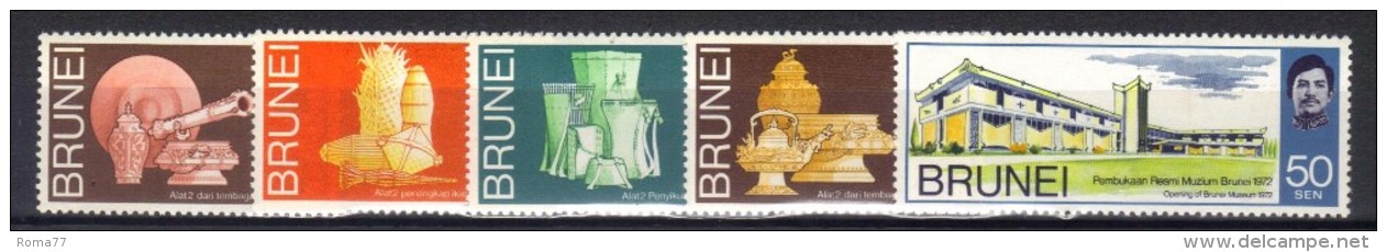 W414 - BRUNEI 1972 , Serie Yvert N. 167/171  ***  MNH. - Brunei (...-1984)