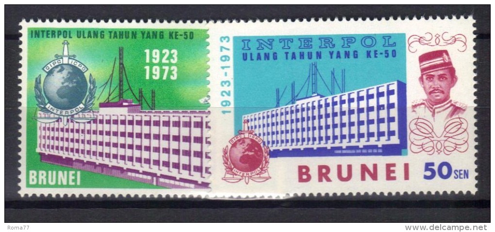 W415 - BRUNEI 1973 , Serie Yvert N. 184/185  ***  MNH. - Brunei (...-1984)