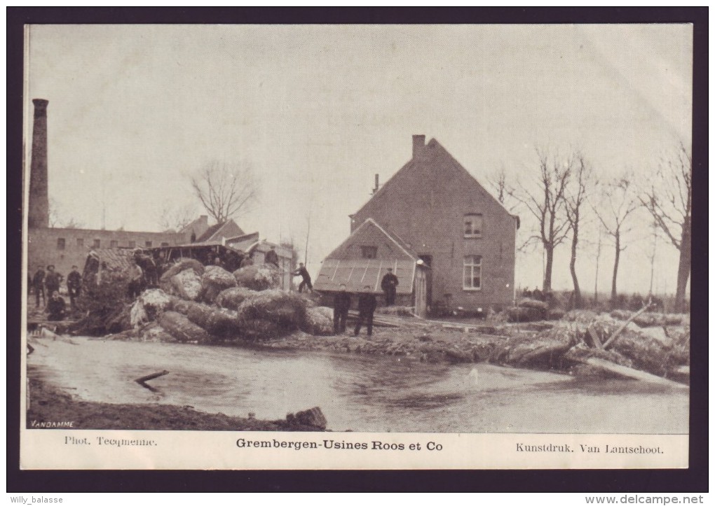 GREMBERGEN - Usines Roos Et Co - Inondations  - Overstroomden  // - Dendermonde