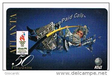 STATI UNITI (USA) - (REMOTE)  AT&T - 1996 OLYMPICS ATLANTA: GEISHA POLE VAULTER     -  USED  -  RIF. 8090 - Jeux Olympiques