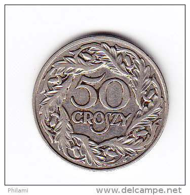 POLOGNE Y 13 1923, 50C. (4PM24) - Pologne